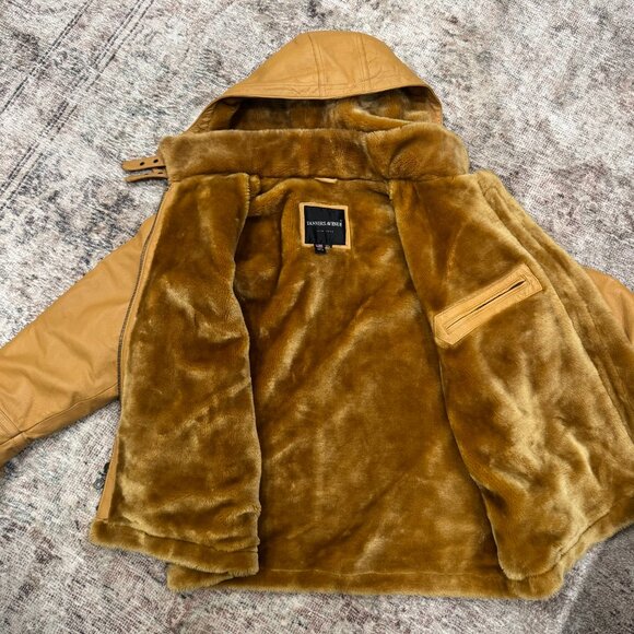 Vintage Tanners Avenue Leather Coat with Fur Lining - Picture 4 of 8